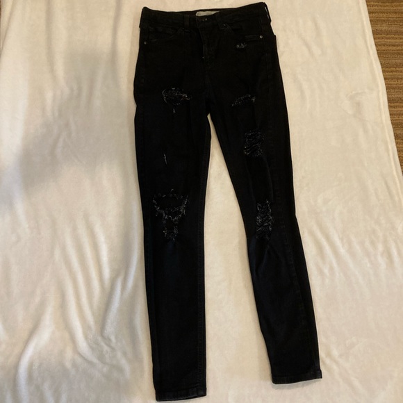 Topshop Motto Jamie High Rise Skinny Distressed Jeans! - Picture 6 of 6